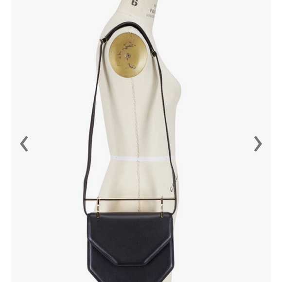 M2MALLETIER Amor Black Leather Top Handle Bag - Picture 6 of 6